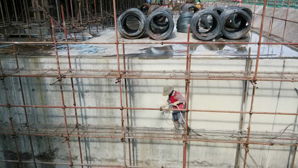 名門(mén)世家防水廣施工現(xiàn)場(chǎng) 茂名防水